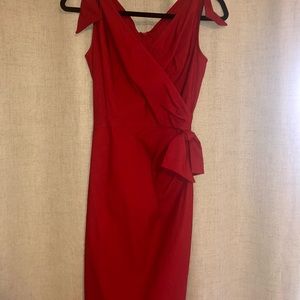Stop Staring Red Pencil Dress - Never Worn